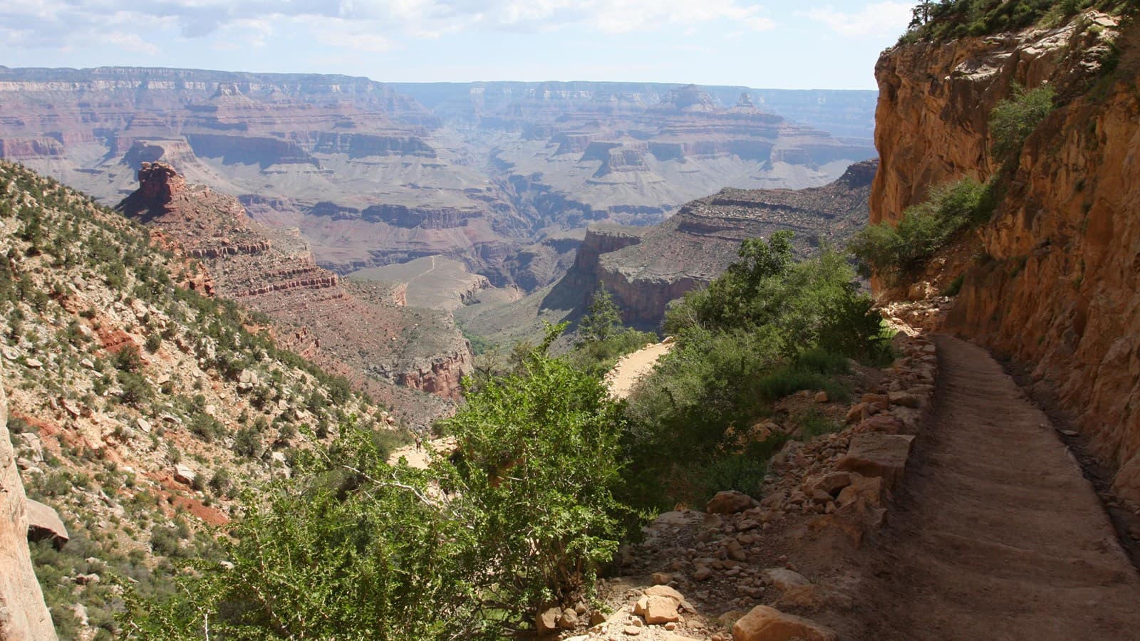 Bright Angel Trail to Havasupai Gardens route overview