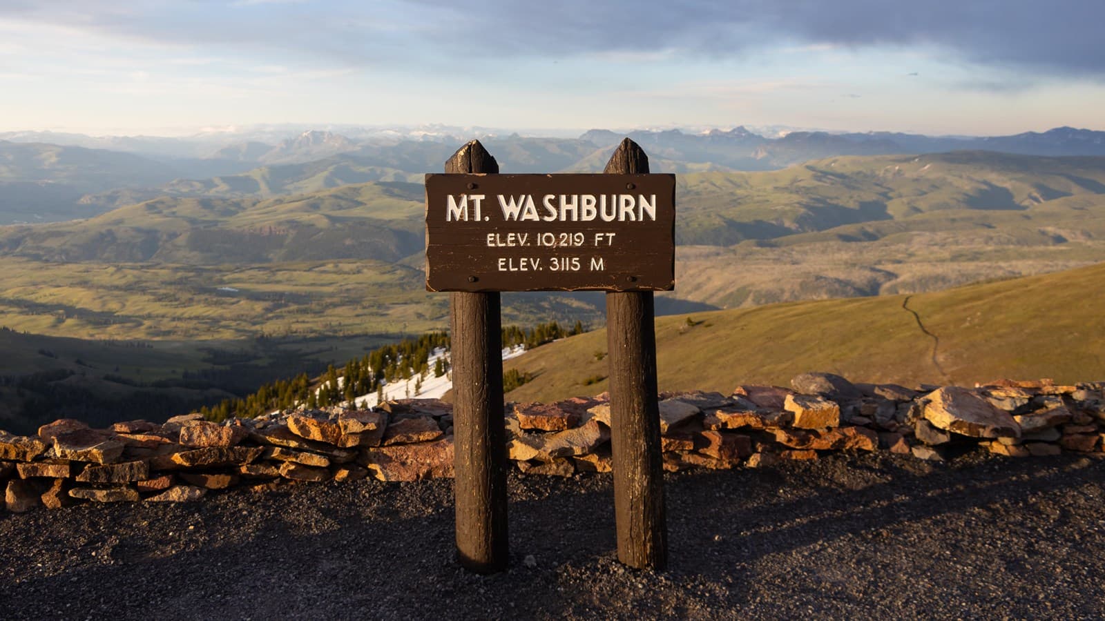 Mount Washburn Trail route overview