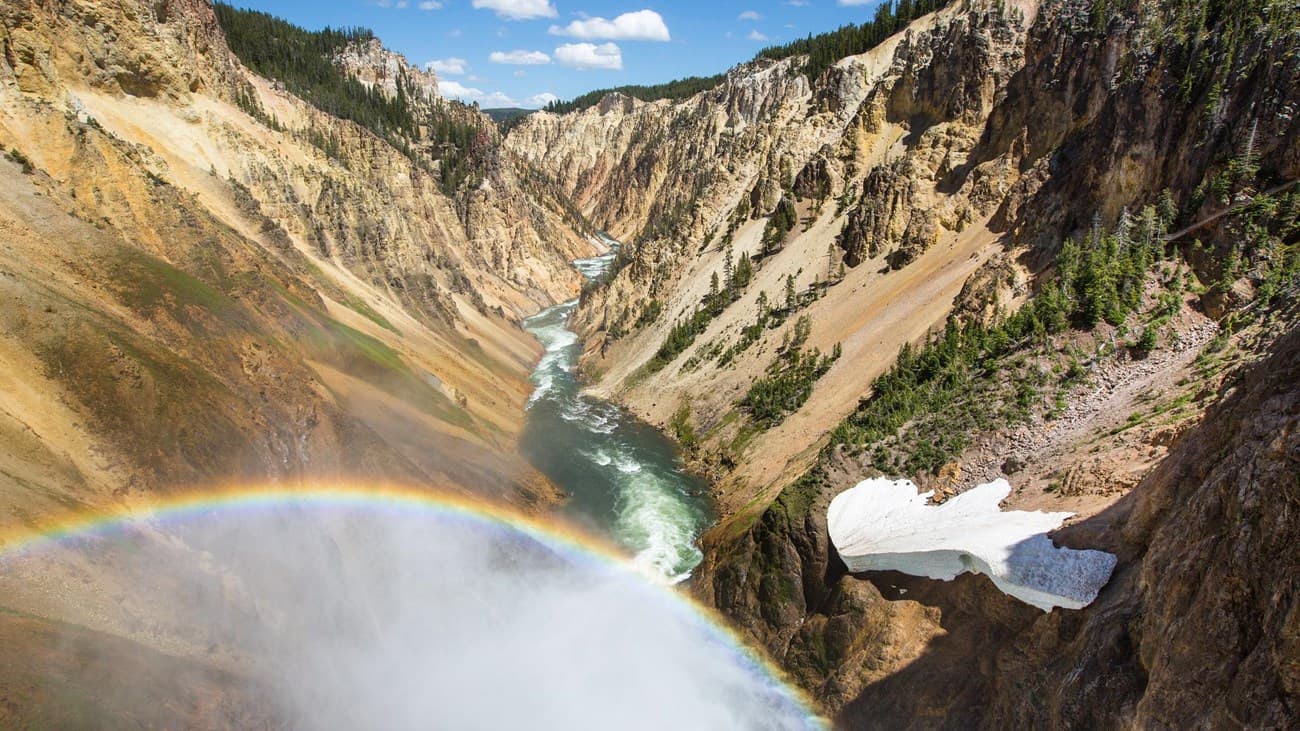Brink of the Lower Falls Trail trail