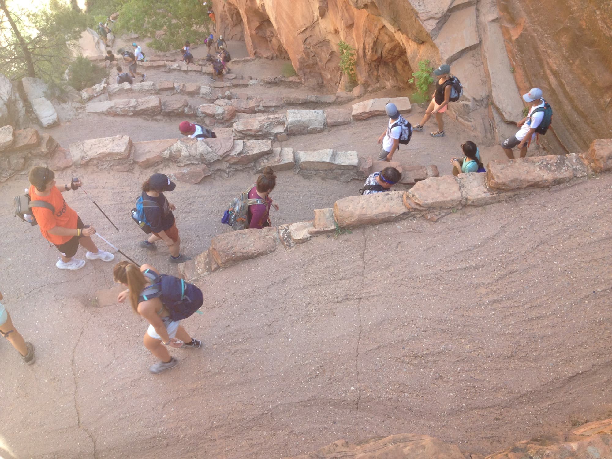West Rim Trail route overview